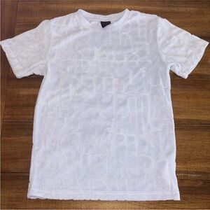 Nike Jordan Boys' Fuel Up Cool Down Terry cloth T-Shirt Blue Large